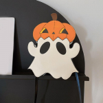 Halloweeni loominguline 3D multikas mobiiltelefoni rahakotid Pumpkin Ghost Design armas &otilde;lakott, isikup&auml;rastatud kommiv&auml;rvi ristkere kotid 22x6x30cm oranž