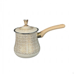 Araabia T&uuml;rgi Kohvipott V&otilde;i ja &Scaron;okolaadi Sulatamiseks Mitmeotstarbeline Vahtrasiirupi Kastme Soojendaja Piima Soojendaja 550ml_Golden Pattern