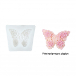 Butterfly aroomiteraapia kipsist k&uuml;&uuml;nal Roos Butterfly &scaron;okolaadist flip suhkrukoogi kaunistuseks silikoonvormid