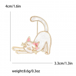 Moodne armas emailiga kassi pross, isikup&auml;rastatud loominguline naiste bleiser korsaehetel