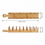 Bambusest puidust tacohoidik kartulikr&otilde;psuga maisirulli resti kandik riiul Tortillahoidja Burrito restialus, mis sobib kodupeorestorani