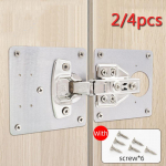 K&ouml;&ouml;gikapi ukse hingede remondikomplekt sisaldab 2/4 plaati ja kinnituskruvi t&ouml;&ouml;riista 2 Plates + 12 Screws