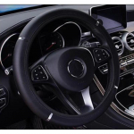 Libisemisvastased autodekoratsioonid PU-nahast roolikatted, auto stiilis universaalne auto roolikate, l&auml;bim&otilde;&otilde;t 37&ndash;38 cm