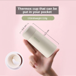 V&auml;ike vaakumkolb t&uuml;druk, armas v&auml;ikese mahutavusega kohvitermose pudel, kaasaskantav roostevaba lekkekindel termokruus s&uuml;nnip&auml;evakingitus 101-200ml