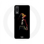 Coque Maniacase pour Samsung Galaxy A02 one piece manga anime luffy fond noir