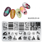 J&otilde;ulude lumehelbe ristk&uuml;likukujuline k&uuml;&uuml;neplaat, printimismall, k&uuml;&uuml;nte &uuml;lekandmise printimisriistade sari Christmas template mazilin01