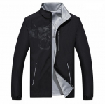 Seisva kraega kahepoolne meeste jope kevad-, s&uuml;gis-, talve-, vabaaja spordi &otilde;huke, avar tuulekindel ja hingav meeste jope L