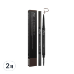 BBIA Last Auto Eyebrow Pencil Slim 0.06g, S2 Dark Brown S, 2 pcs. gray