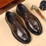 MoodMoodsad Meeste Mugavad &Auml;ri Briti Vabaaja Nikeldatud Nahast Kingad Klassikalised Meeste Korea Versioon Moodsad Paelkinnitusega Oxford Kingad 38 must