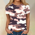 L&uuml;hikeste varrukatega s&auml;rgid naistele Armsad topid prinditud s&auml;rgid pluusid vabaaja suures suuruses lihtsad topid Pullover L sinine