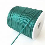 100M/Rull Tugev Punutud Makramee Siidist Satiinist Nailonn&ouml;&ouml;r N&ouml;&ouml;r DIY Ehtetarvikute Valmistamiseks Helmeste jaoks &Uuml;mmargune Niit Traat Kootud K&auml;ev&otilde;ru 2mm