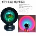 Sunset Afterglow Ambience Light Projection Ins Night Light Elutuba Magamistuba P&auml;ikeseloojangu laualamp Rainbow