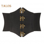 Kunstnahast kleit korsett v&ouml;&ouml; laia &auml;&auml;rega disain elastne v&ouml;&ouml;koht Retro stiilis naiste reguleeritav korsett v&ouml;&ouml;kohal M