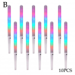 5/10tk V&auml;rvilised LED-helenduspulgad Suhkruvati Koonused Helendavad Marshmallow-pulgad Korduvkasutatavad LED-suhkruvati pulgad Peotarvik