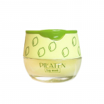 Lemon Lip Cream with Brush Moisturizing Lip Balm Natural Finish Solid Lip Color Portable Lip Care for Night and Daily Use on All Skin Types