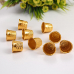 10 tk Kuldne s&otilde;rmk&uuml;bar &Otilde;mblusk&auml;epide Finger Metal Shield Protector Pin n&otilde;elad One Size