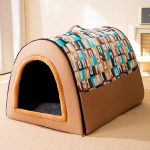 Kevad- ja suvekennel keskmistele ja suurtele koertele Koeravoodi Eemaldatav ja pestav Kuldne retriiver Lemmikloomatarbed Sobib k&otilde;ikideks aastaaegadeks M: 40 * 35 * 35CM