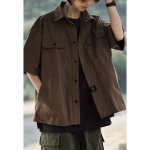 Retro S&auml;rk Meeste Suvine Riietus Hong Kongi Stiil &Otilde;pilase Vaba Aja ja Ni&scaron;&scaron; Kujundus L&otilde;bus Uus Meeste &Uuml;laosa V&auml;ljas Kandmiseks 2XL black