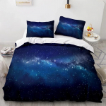 Starry Sky tekikott KingQueen Size Night Sky Galaxy sinine lilla pehme voodipesu komplekt Romantic Star pol&uuml;estrist tekikott 70x133cm 2pcs