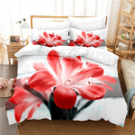 Elegantne lilledega voodipesukomplekt tekikotikomplekt 3D voodipesu digitaaltr&uuml;kk voodipesu queen-size voodipesukomplekt moedisain US Twin(172x218cm)