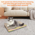 Lainepaberist kassikraapimislaud siseruumides kasutatavatele kassidele, papist kassikraapimislauda saab kasutada m&otilde;lemal k&uuml;ljel, kassi lihvimine, kuna tere igavad lemmikloomam&auml;nguasjad One Size