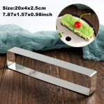 V&auml;ike roostevabast terasest vahur&otilde;ngas ristk&uuml;likukujuline koogir&otilde;ngas k&uuml;psisel&otilde;ikurid vahukoogivorm