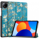 Xiaomi Redmi Pad SE 8.7 Case 2024 jaoks, uus PU-nahast kolmekordselt kokkupandav statiivi tahvelarvuti kate Funda Redmi pad se 8,7-tollise nutika &uuml;mbrise jaoks Redmi Pad SE 8.7