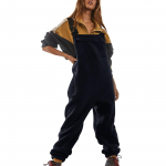 Talvine Naiste T&ouml;&ouml;riistajumpsuit, Polar Fliisist &Uuml;likond, Seljakoti Pandlaga P&uuml;ksid XXL must