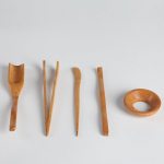 5 tk/komplekt Puidust teetseremooniariistade komplekt Bambusest teelusikat&auml;it Teen&otilde;el Teepintsetid Klambris&otilde;el Tank toru Teen&otilde;ud K&ouml;&ouml;git&ouml;&ouml;riistad 5pcs/set