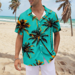 S&auml;rk Meestele, Meeste Vintage Button Down Bowlingus&auml;rgid L&uuml;hikeste varrukatega suvine rannas&auml;rk L must