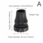 Kummist otsikud vanamehe matkakeppidele Matkakepid Tugev T-k&auml;epidemega jalutuskepp inside diameter 16mm