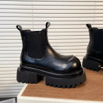 Naiste Korterid Platvormiga Pahkluusaapad Mood Chelsea K&otilde;rge Kontsaga Kingad Naine Br&auml;nd Trend Uued Gooti Kingad K&auml;imiseks Vabaaja Kingad Botas Mujer 35 must