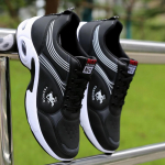 Moodsad Must-Valged Meeste Kingad Uued Jooksujalatsid Meestele Hingavad Tossud Kerged Polsterdusega Tennisejalatsid Meeste Treeningjalatsid CN 40(Insole 25 cm