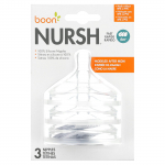 Boon Nursh, silikoonniplid, kiire, 6 kuud +, 3 nibu