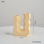 Moodne loominguline keraamiline vaas Morandi v&auml;rviline ruumidekor geomeetriline kunst lillevaasid kodu dekoratsiooni aksessuaarid kaunistused kingitus beige