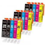 570 571 XL Cartouches d'encre EJET 15 Pack Compatible pour Canon PGI 570XL/CLI571XL pour PIXMA MG5700