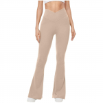 Naistele laienevad s&auml;&auml;rised Strech Bootcut joogap&uuml;ksid k&otilde;rge v&ouml;&ouml;kohaga elastsed treeningp&uuml;ksid laia s&auml;&auml;rega kleitp&uuml;ksid L