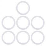 Veepudeli &otilde;lgedest kaane silikoonist asendusveepudeli O-r&otilde;nga tihendid 60