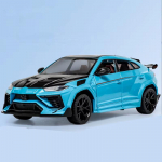 1:24 Lamborghini URUS maastur Modifitseeritud versioon Valatud metallisulamist mudelauto Heli ja valgus Tagasit&otilde;mbamine Seitse ust Kollektsioon Laste m&auml;nguasjad Poiste kingitus sinine