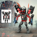 Moc Skibidi WC Action Figuurid ehitusklotsid, Camerman Titan Speakerman Valvemees TVMan poisid klotsid M&auml;nguasjad Lastele Kingitus