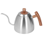 Pour Over Kanna 800ml Vastupidav Roostevabast Terasest Bakeliidist K&auml;epide Ergonoomiline Disain Kaelakujuline L gray