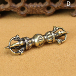 Vintage messingist vadžra nuia Feng Shui ornament religioosse kollektsiooni Buddha instrumentide amulett Antiiksed kodukaunistused