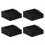 4 tk Kummist Uksepiiraja Kiil Seinakaitse Raskekaaluline Libisemisvastane Tuulekindel Ei must