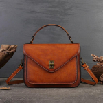 Pealmine kiht veisenahast naiste k&auml;ekott Street Vintage Messenger Bag Naiste Premium Envelope ehtsast nahast Crossbody kott pruun