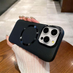 &Uuml;li&otilde;hukese naha tekstuuriga lasermagnetiga Magsafe'i &uuml;mbris iPhone 16 15 14 13 12 Pro Max Plus raamita k&otilde;va PC Armor Coque jaoks iPhone 16 Pro Max valge