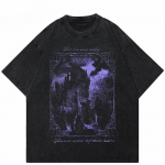&Otilde;uduste Loss Pestaud T-s&auml;rk Streetwear Vintage Puuvill L&uuml;hikeste Varrukatega Meeste Naiste Topid T-s&auml;rgid Veider Muster Y2K Vabaaja 3XL