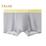 Meeste poksija aluspesu elastne v&ouml;&ouml;koha keskosa disain hingav mugavad l&uuml;hikesed p&uuml;ksid j&auml;&auml;siidist &otilde;mblusteta &otilde;hukesed alusp&uuml;ksid L helehall v&auml;rv