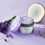 Choose 1 of 4 Dove body scrubs Lavender & Coconut Milk