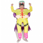 Halloweeni viies isiksus lihunik kurat kloun, kes hoiab meest t&auml;ispuhutavad riided, stsenaarium Tapmisruumi rekvisiidid atmosf&auml;&auml;ri kost&uuml;&uuml;m One size fits all