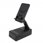 Kokkupandav mobiiltelefoni hoidik juhtmevaba Bluetooth-k&otilde;lariga, RGB-valgus, t&otilde;stetav telefonihoidik, Bluetooth